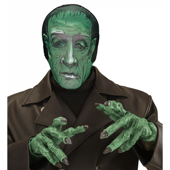 Mey İthalat® Kafaya Tam Geçmeli Bez Frankenstein Maskesi - Streç Korku Maskesi - 3D Baskılı Maske Model 5