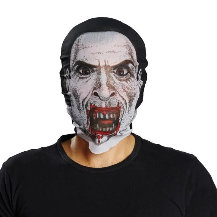 Mey İthalat® Kafaya Tam Geçmeli Bez Vampir Maskesi - Streç Korku Maskesi - 3D Baskılı Maske Model 2