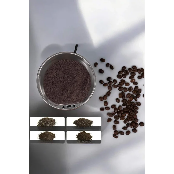 Mey İthalat® Kahve Ve Baharat Öğütücü Dayanıklı Paslanmaz Çelik Kolay Kullanım