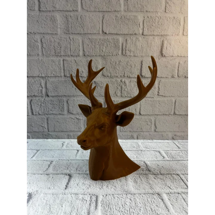 Mey İthalat® Kahverengi Geyik Biblo 23 cm Dekoratif Şık Tasarım