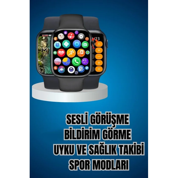 Mey İthalat® Kaliteli Akıllı Saat ve Kaliteli Bluetooth Kulaklık ANC Özelliği Uzun Pil Ömrü