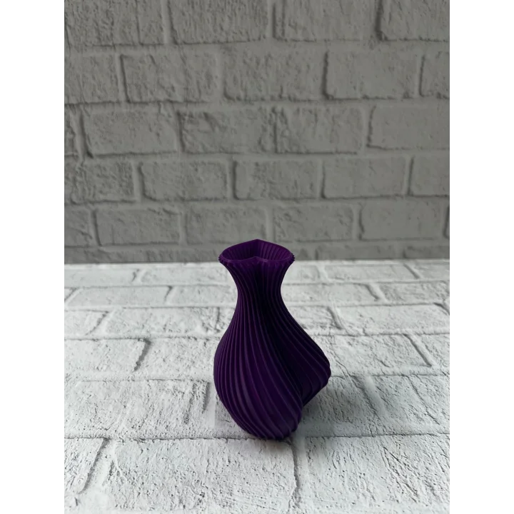 Mey İthalat® Kalpli Mor Mini Vazo 5 cm Dekoratif Masa Üstü Aksesuar
