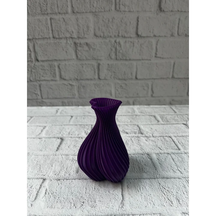 Mey İthalat® Kalpli Mor Mini Vazo 5 cm Dekoratif Masa Üstü Aksesuar