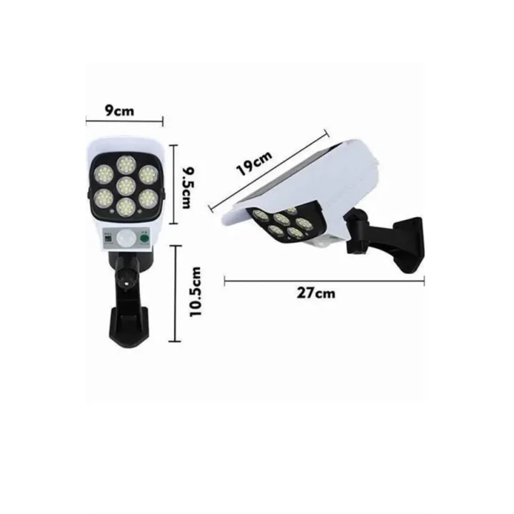 Mey İthalat® Kamera Görünümlü Led Lamba Dönebilen Bahçe Aydınlatması Duvar Lambası
