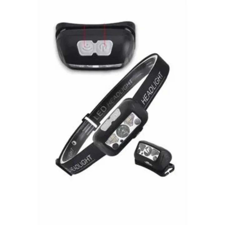 Mey İthalat® Kamp Lambası Kafa Feneri Kafa Lambası Ayarlanabilir Sensörlü Şarjlı