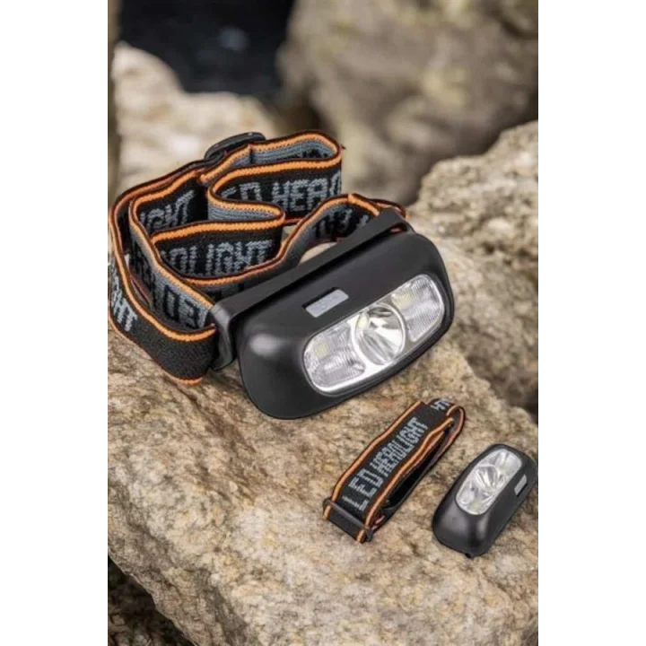 Mey İthalat® Kamp Lambası Led Işık Kafa Lambası Balıkçı Lambası Ayarlanabilir