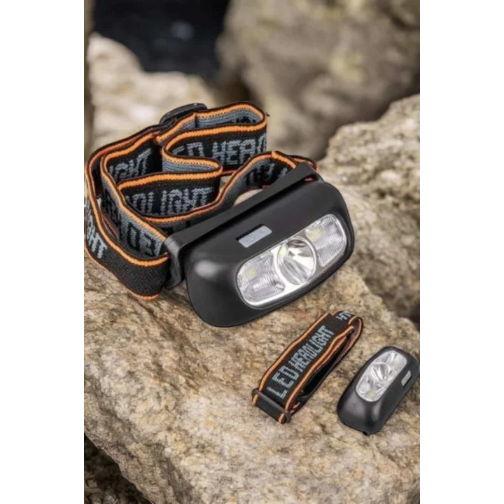 Mey İthalat® Kamp Lambası Led Işık Kafa Lambası Balıkçı Lambası Ayarlanabilir