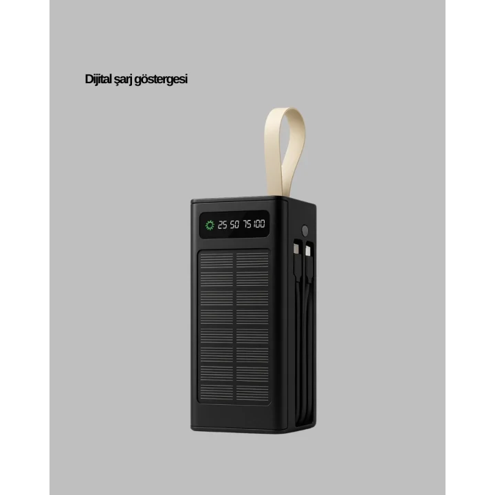 Mey İthalat® Kamp ve Outdoor Kullanıma Uygun Güneş Panelli Powerbank