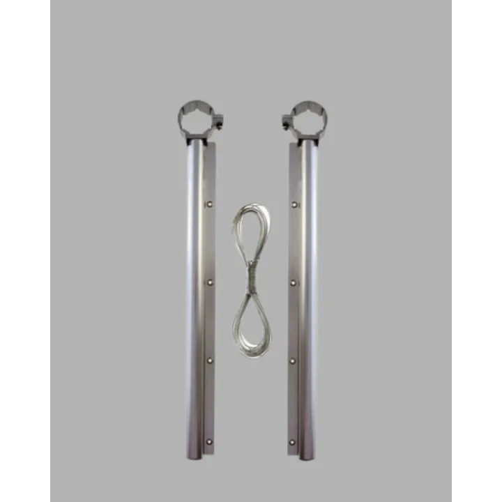 Mey İthalat® Kare Küpeşte Uyumlu Balkon Çamaşır Askısı 25x60 cm Beyaz Pratik