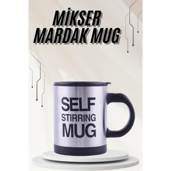 Mey İthalat® Karıştırıcı Özellikli Mikser Kupa Bardak Termos Bardak
