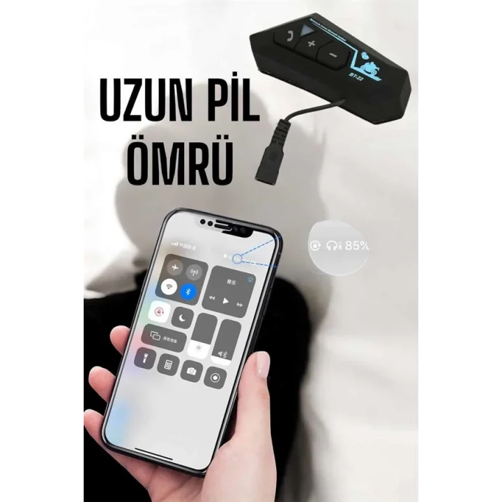 Mey İthalat® Kask Kulaklık Bluetooth Motosiklet Kulaklık Intercom Su Geçirmez
