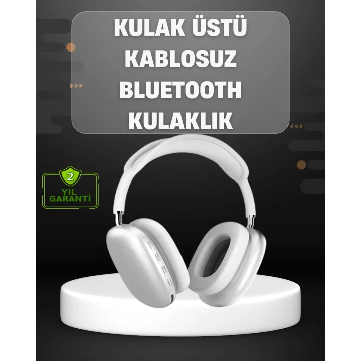 Mey İthalat® Katlanabilir Bluetooth V5.0 Kablosuz Kulaklık | 400 mAh, Gürültü Azaltma