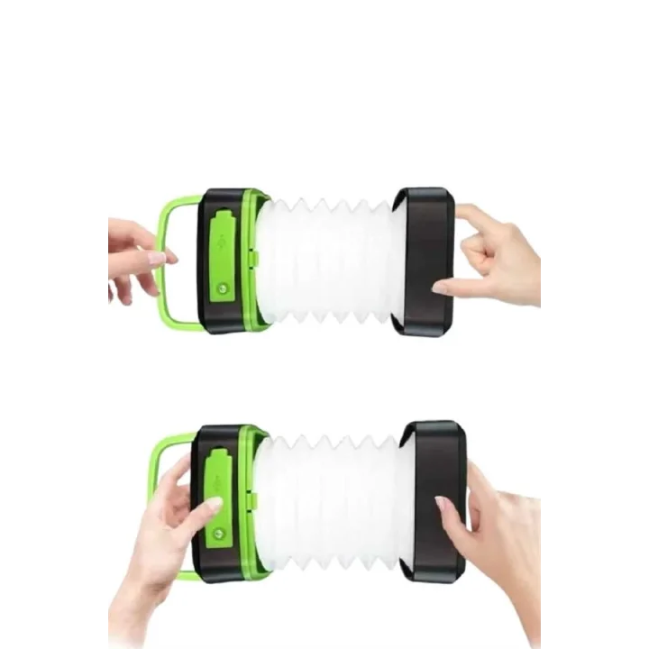 Mey İthalat® Katlanabilir Kamp Lambası Akordiyon Lamba Şarjlı 3 Kademeli Solar