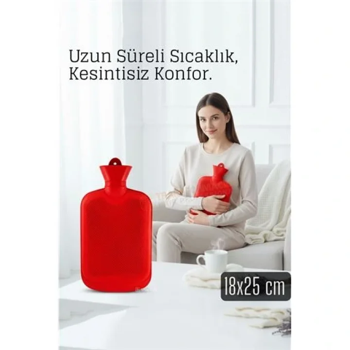 Mey İthalat® Kauçuk Sıcak Su Torbası –18x25 cm Termofor | Termal Torba 722333