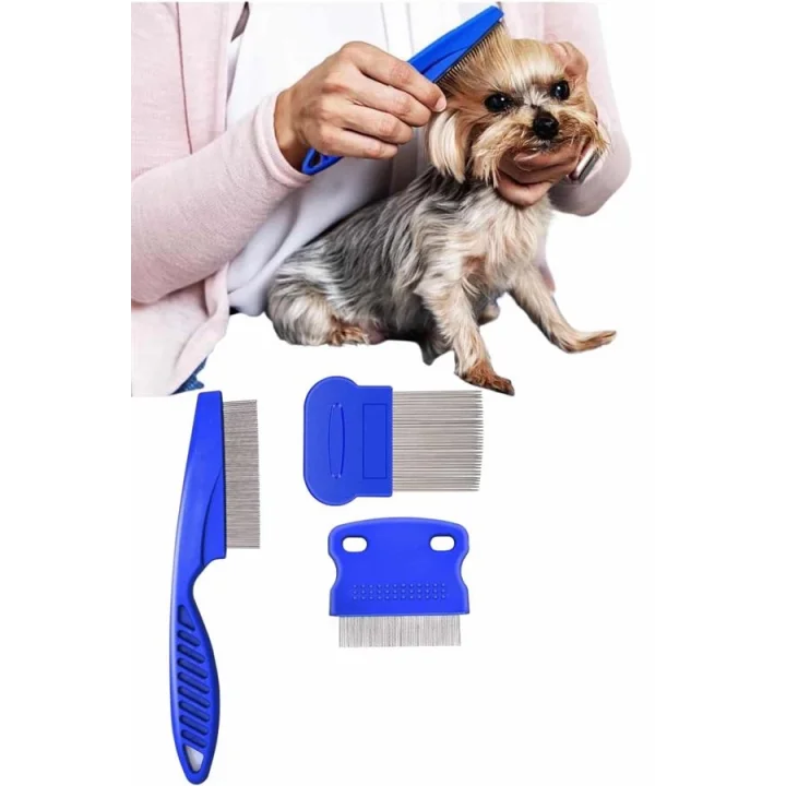 Mey İthalat® KEDİ KÖPEK TÜY TEMİZLEME 4LÜ SET