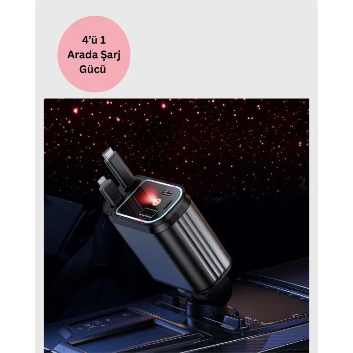 Mey İthalat® Kia, Seat, Mazda, Mitsubishi Araçlar için Çok Fonksiyonlu Araç Şarj Adaptörü