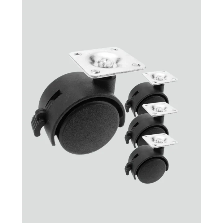 Mey İthalat® Kilitli Mobilya Tekerleği 6 cm 4’lü Kolay Kurulum