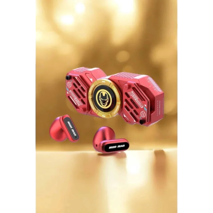 Mey İthalat® Kırmızı Kablosuz Bluetooth Kulaklık Stres Çarklı Oyuncu Kulaklığı