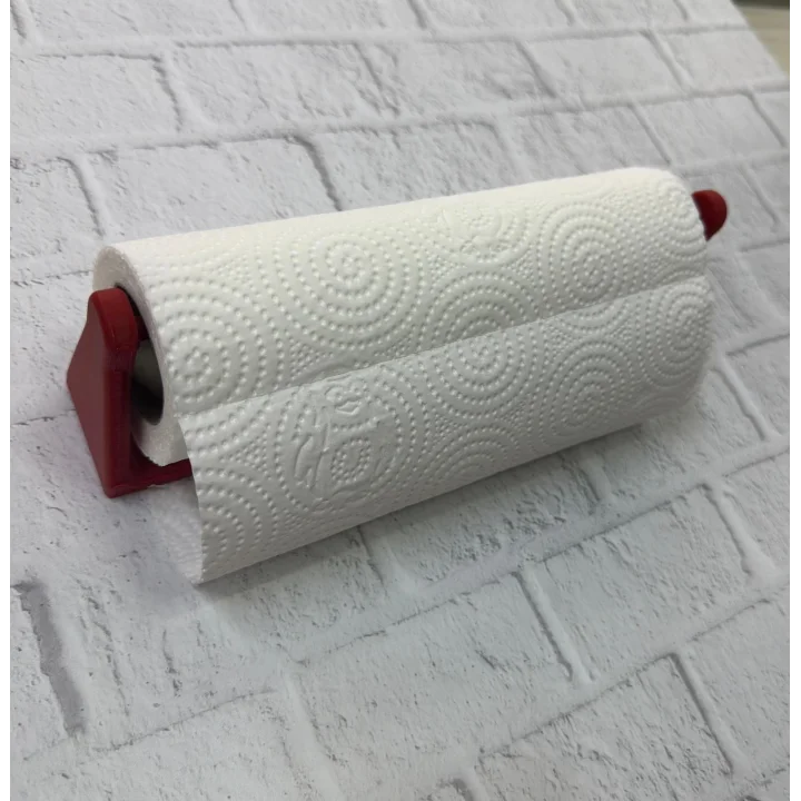 Mey İthalat® Kırmızı Peçete Tutucu Dayanıklı Duvar Tipi Kağıt Havlu Askısı