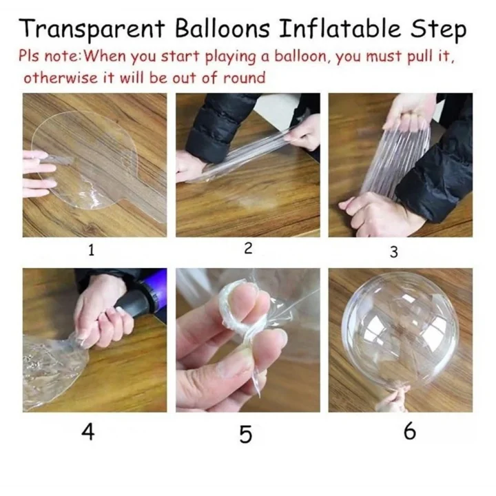 Mey İthalat® Kırmızı Simli Yuvarlak Şeffaf Balon 24 İnç