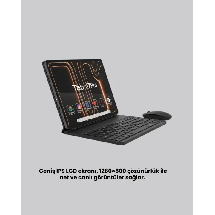 Mey İthalat® Klavye Kalem Mouse Dahil Android Tablet Uzun Pil Ömürlü