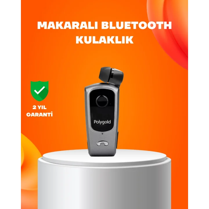 Mey İthalat® Klipsli Tasarımlı Bluetooth Kulaklık Uzun Pil Ömrü