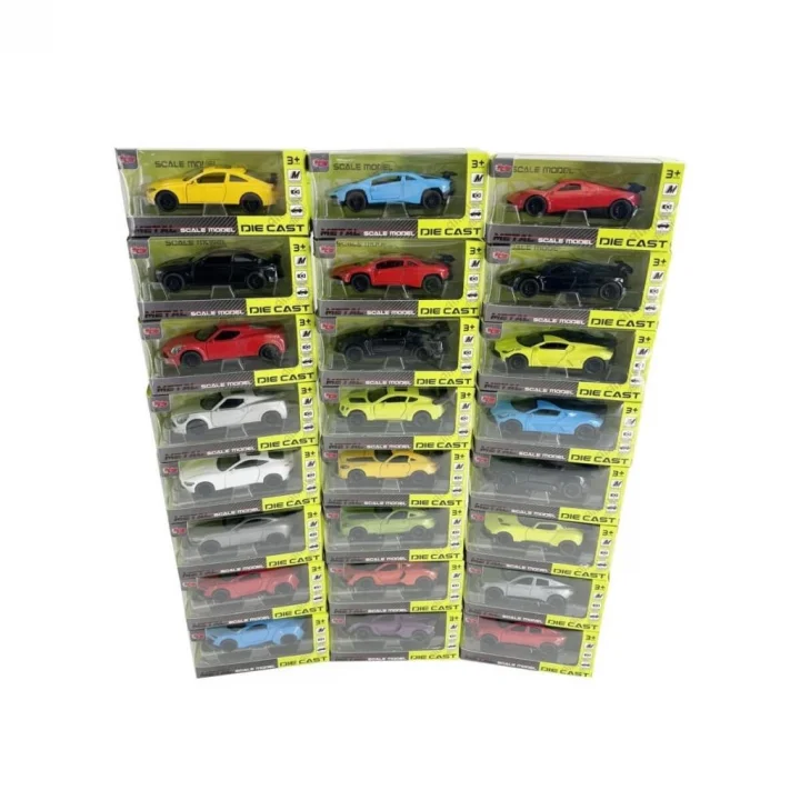 Mey İthalat® KM-36201A-Kutulu Çek Bırak 1:36 Metal Araba