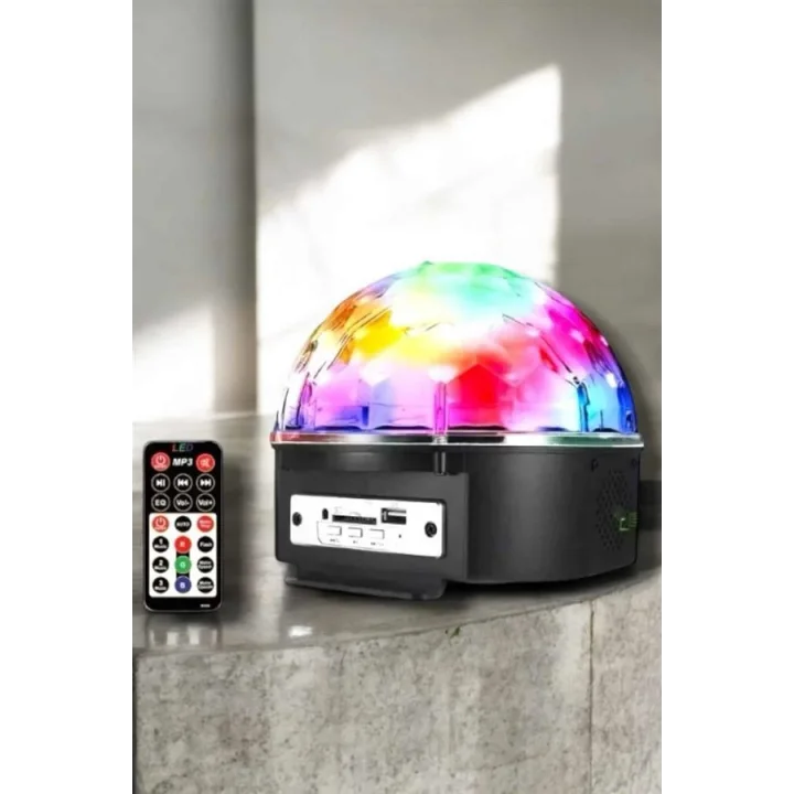 Mey İthalat® Kompakt Tasarımlı, Telefon Kontrollü Disko Topu Işıkları