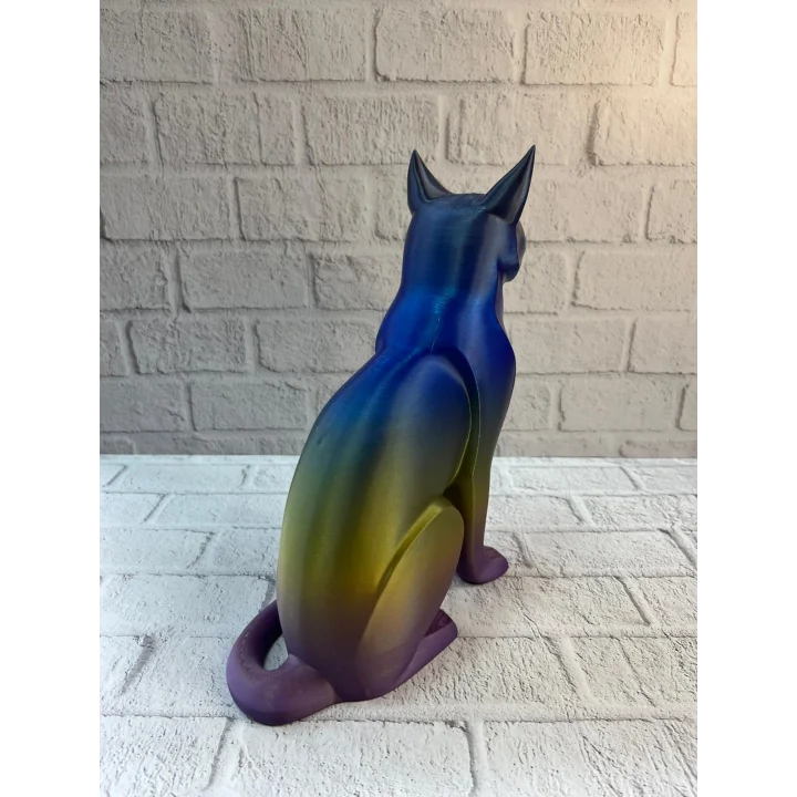 Mey İthalat® Koyu Rainbow Kedi Biblo Modern Salon ve Raf Dekoru