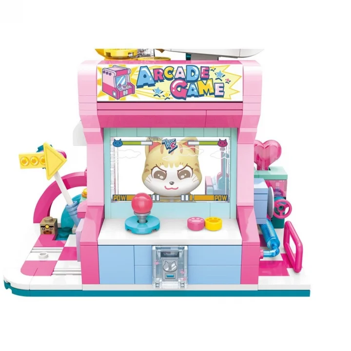 Mey İthalat® KP28019 Orange Cat Game Room Blok Seti -Vagon life