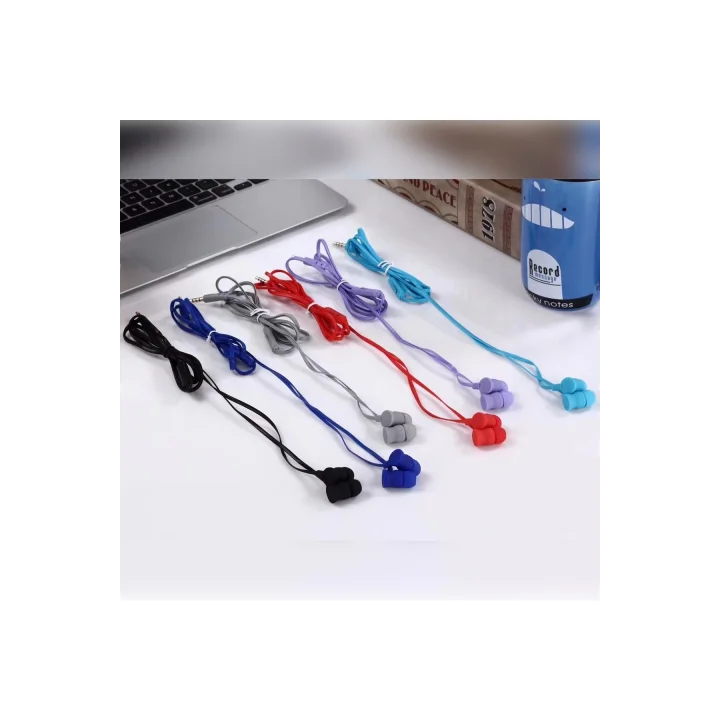 Mey İthalat®  KR-207 Mıknatıslı Kablolu Kulaklık - Mor