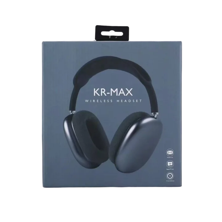 Mey İthalat®  KR Max BT Kablosuz Kulaklık - Siyah