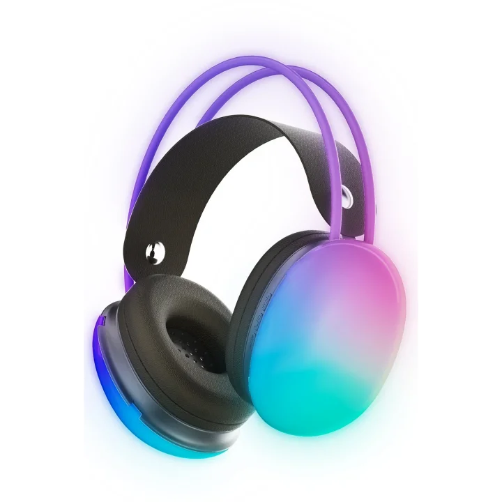 Mey İthalat®  KRH1 RGB Kafaüstü Kablosuz Kulaklık - Siyah
