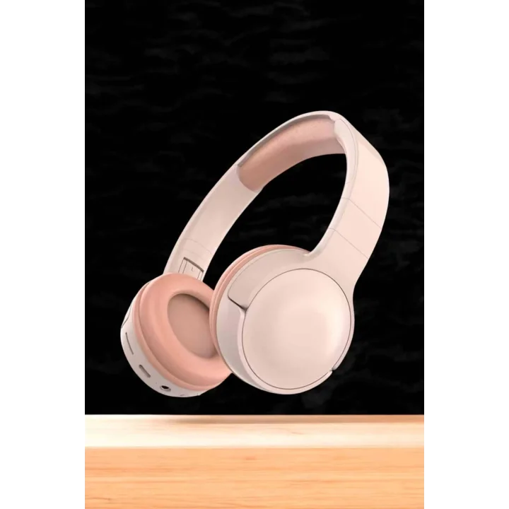 Mey İthalat® Kulak Üstü Kablosuz Bluetooth Kulaklık Gürültü Önleyici Uzun Şarj Süreli