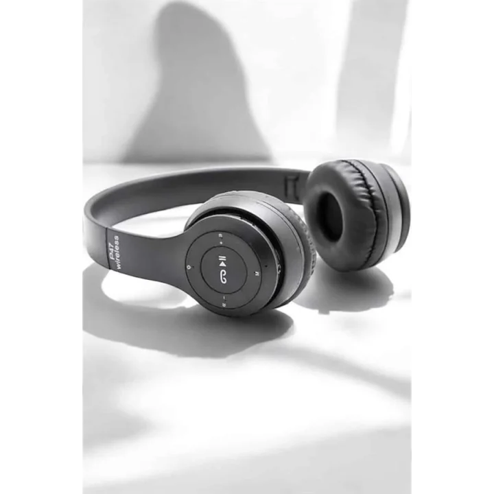 Mey İthalat® Kulak Üstü TF Kart ve AUX Destekli Ergonomik Bluetooth Kulaklık