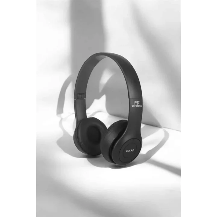 Mey İthalat® Kulak Üstü TF Kart ve AUX Destekli Ergonomik Bluetooth Kulaklık