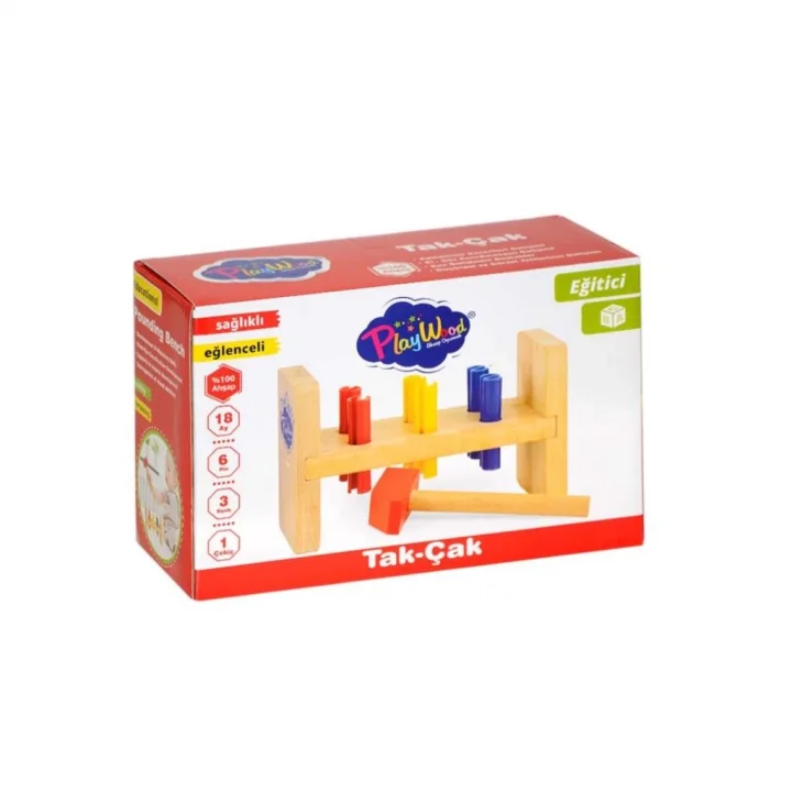 Mey İthalat® Kutulu Ahşap Tak - Çak