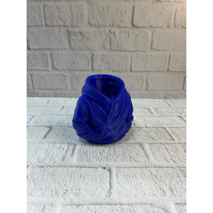 Mey İthalat® Lacivert Hoodie Kalemlik 10x10 cm Masa Üstü Düzenleyici