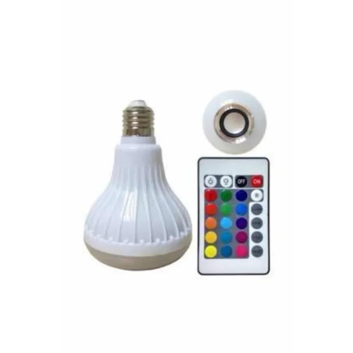 Mey İthalat® Lamba Hoparlör Ampül Görünümlü Renk Değiştirebilen Android ve İOS Uyumlu
