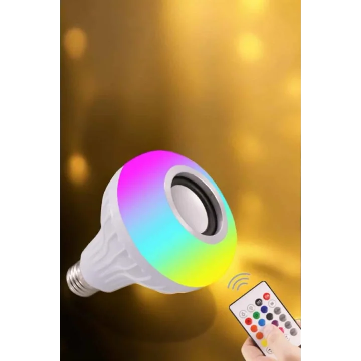 Mey İthalat® Lamba Led Hoparlör Dayanıklı ve Uzun Ömürlü Bluetooth Hoparlör