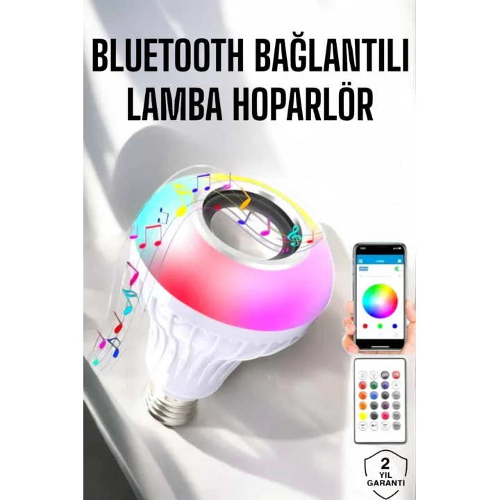 Mey İthalat® Lamba Led Hoparlör Dayanıklı ve Uzun Ömürlü Bluetooth Hoparlör