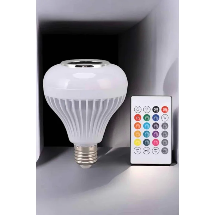 Mey İthalat® Lamba Led Hoparlör Dayanıklı ve Uzun Ömürlü Bluetooth Hoparlör