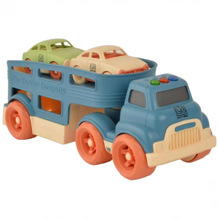 Mey İthalat® Sesli ve Işıklı Taşıyıcı Tır 3 Parça