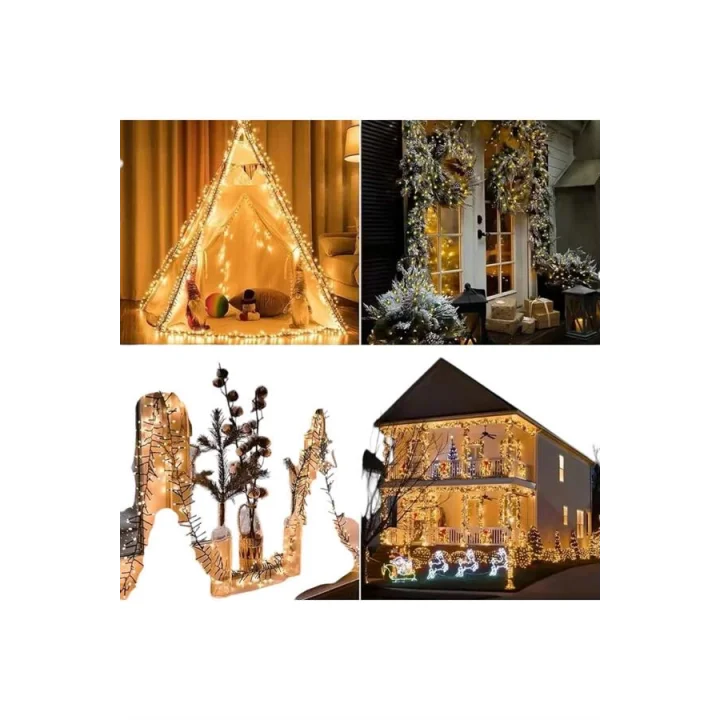 Mey İthalat® Led Işık 10 Metre Gün Işığı Parlak ve Doğal Ağaç Süsleme