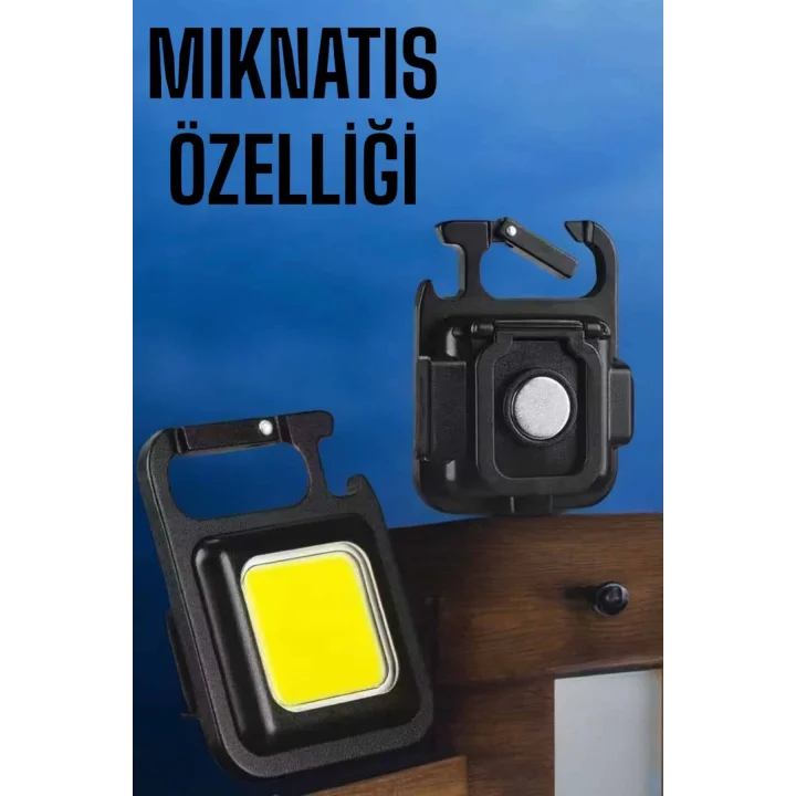 Mey İthalat® Led Işık Acil Durum Işığı Çok Fonksiyonlu Mıknatıs Özelliği