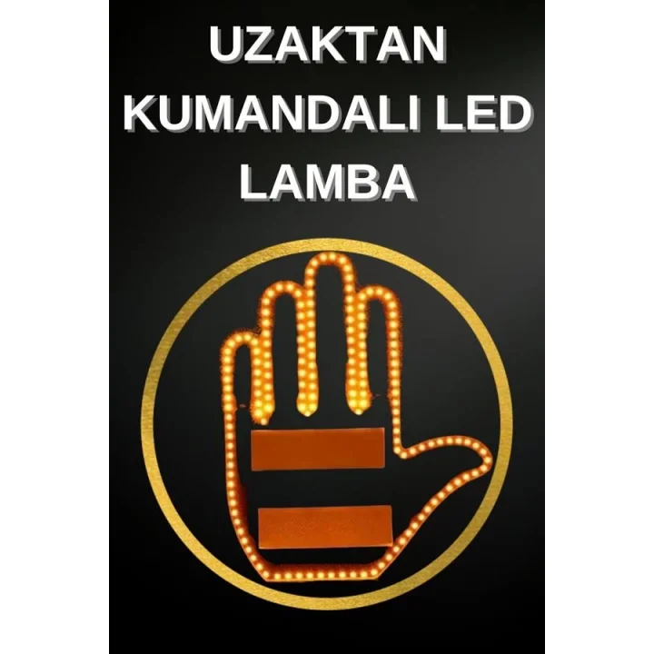 Mey İthalat® Led Işık El İşareti Araç Camı İçin Uzaktan Kumandalı