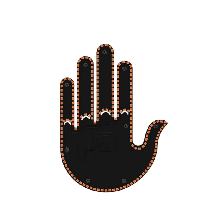 Mey İthalat® Led Işık El İşareti Araç Camı İçin Uzaktan Kumandalı