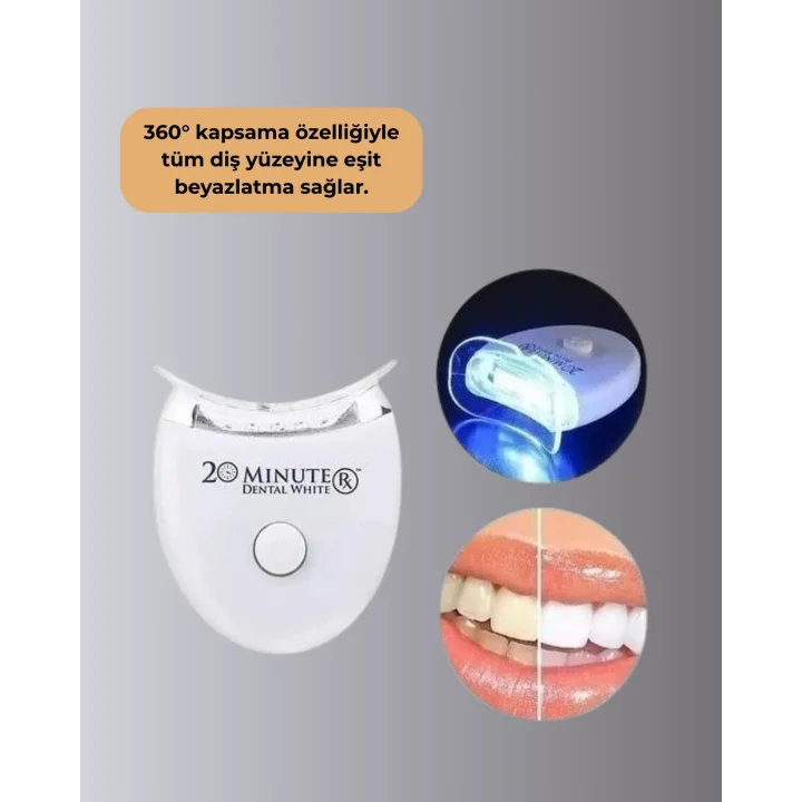 Mey İthalat® LED Işıklı Profesyonel Diş Beyazlatma Seti