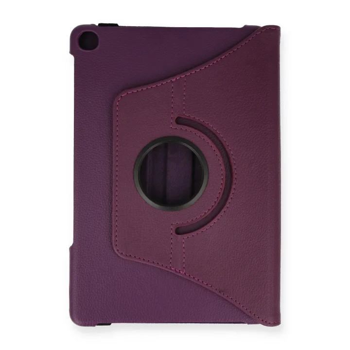 Mey İthalat®  Lenovo Tab M10 TB328FU Kılıf 360 Tablet Deri Kılıf - Mürdüm