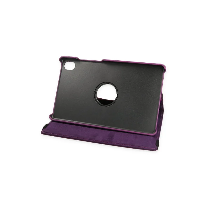 Mey İthalat®  Lenovo Tab M8 Kılıf 360 Tablet Deri Kılıf - Mürdüm